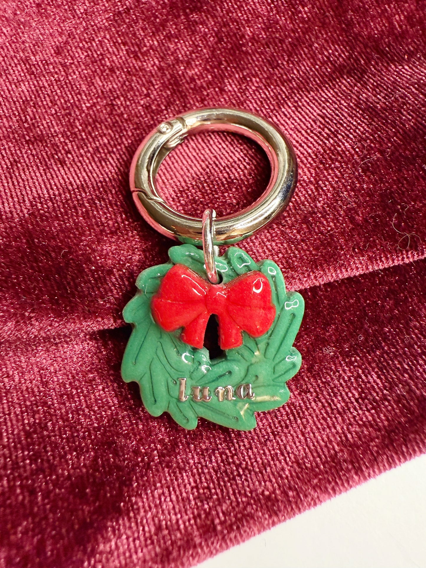 Wreath Pet Tag
