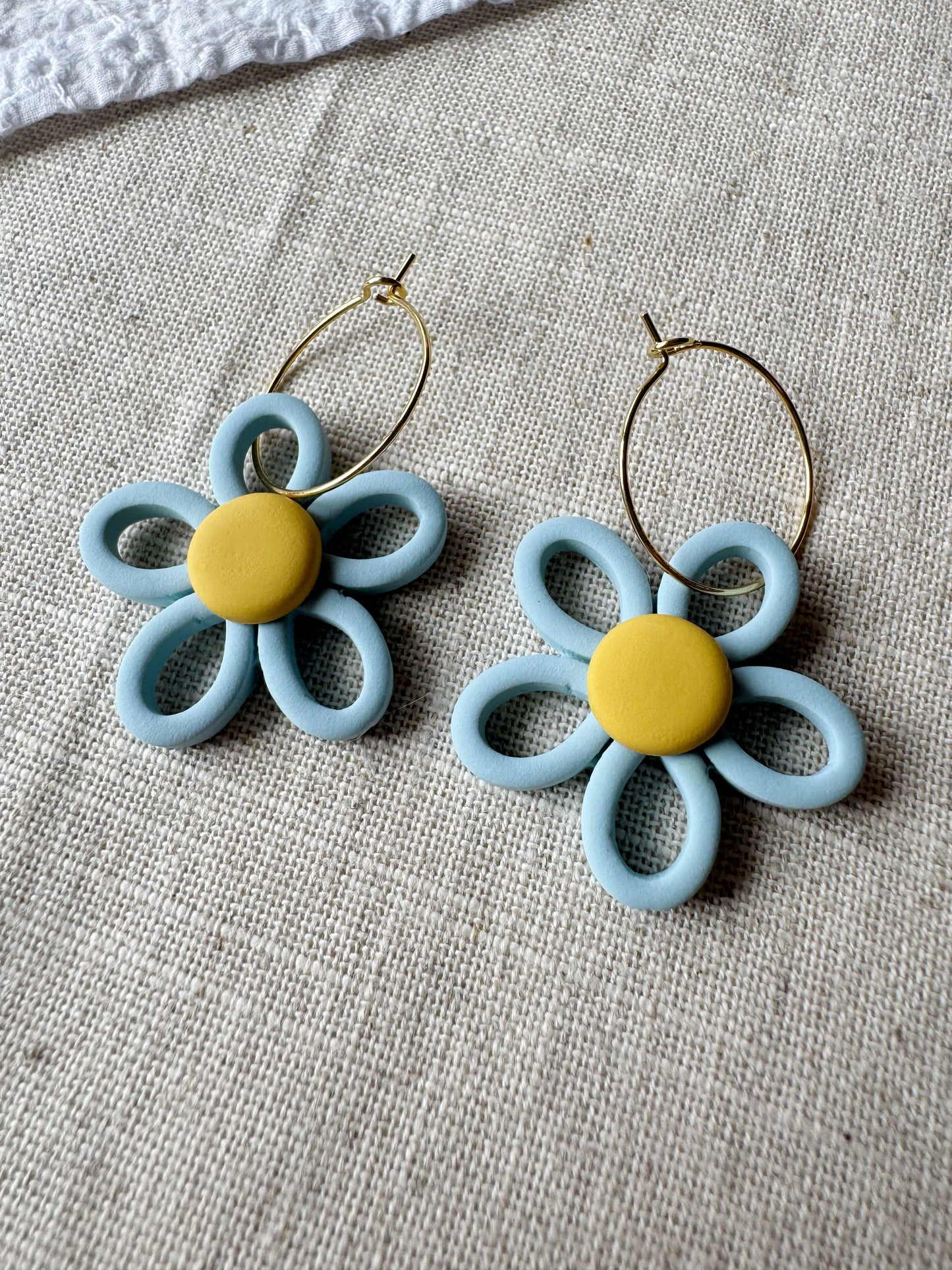 Doodle Daisy Hoops