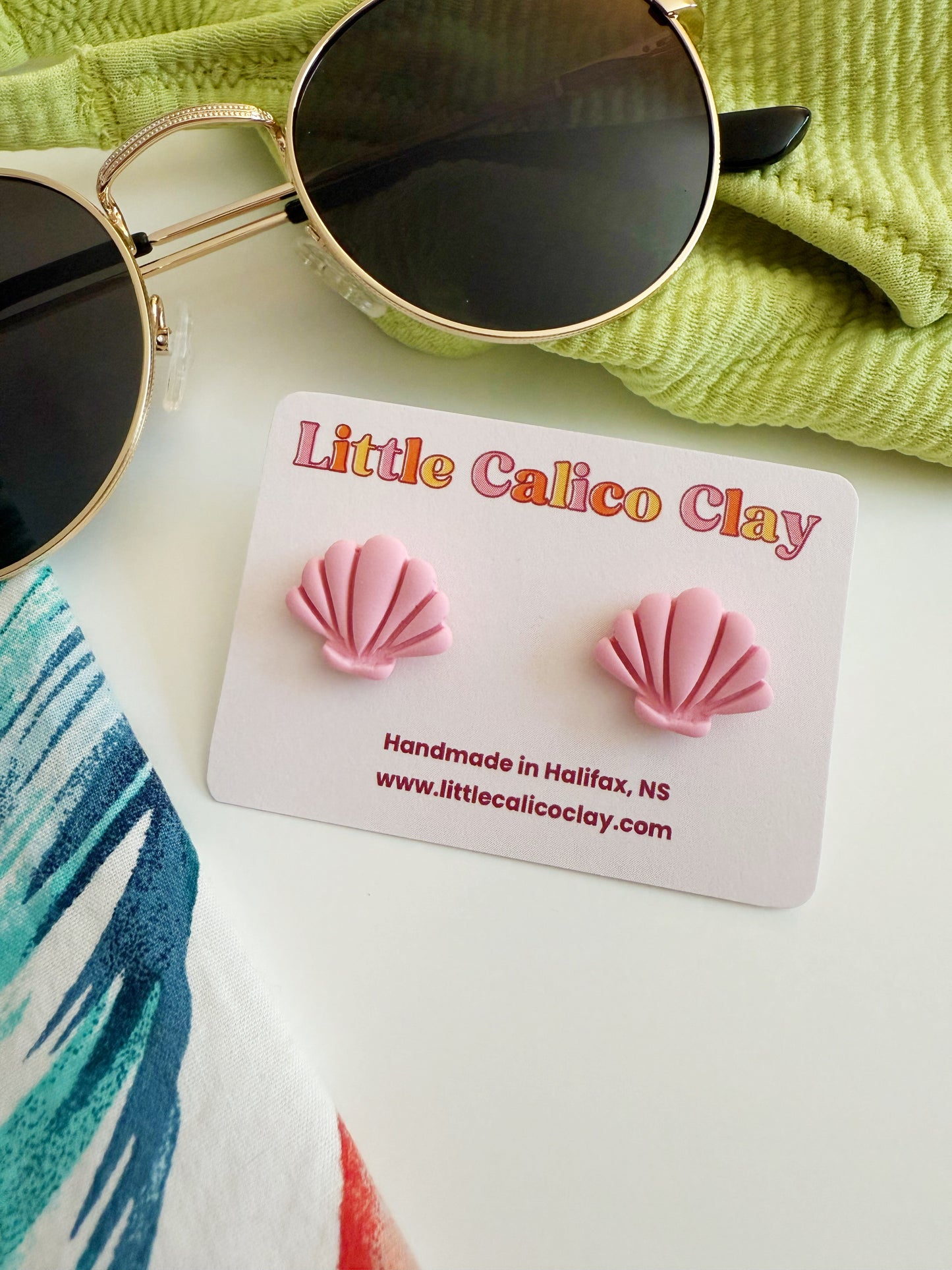 Seashell Studs