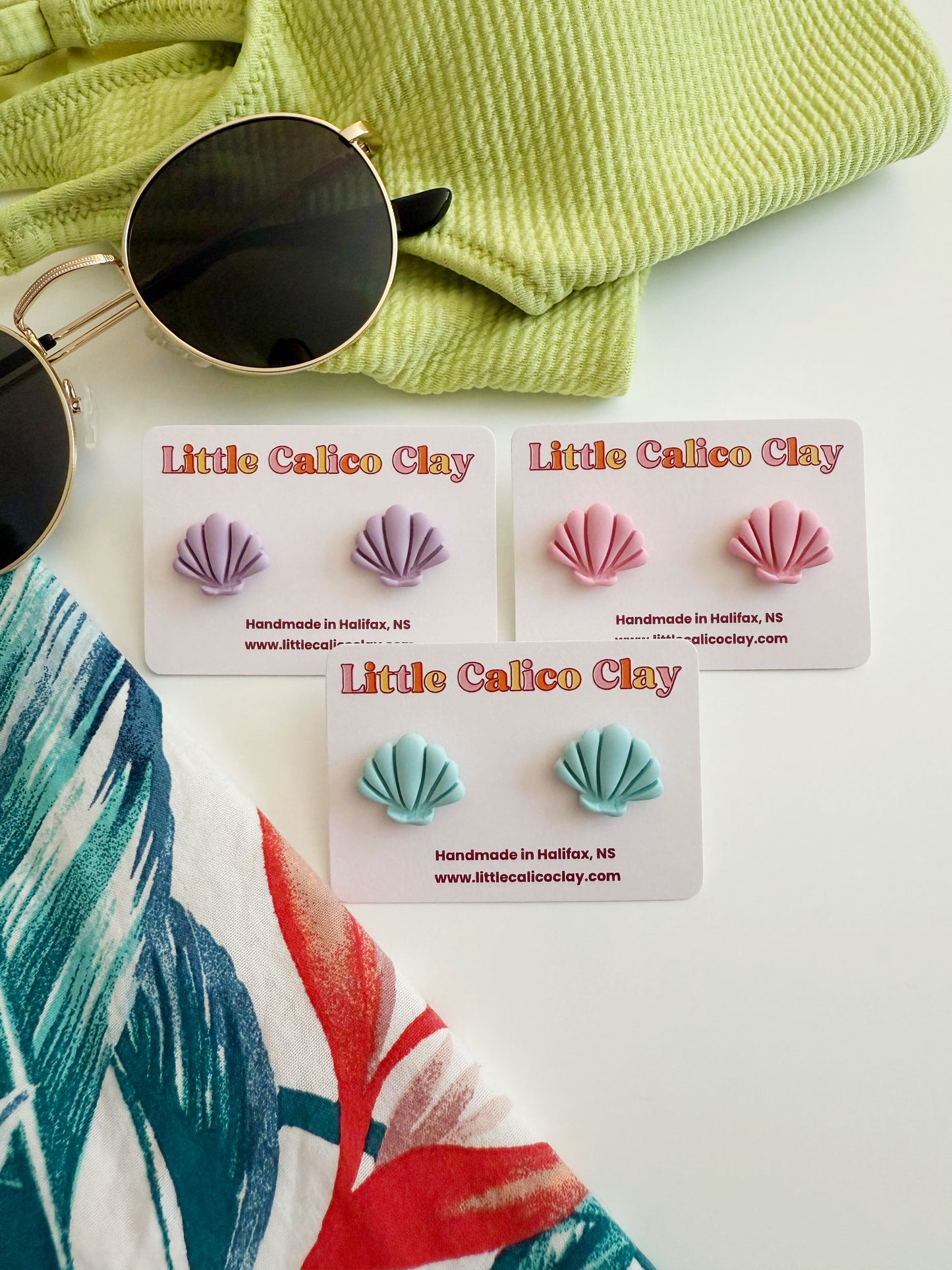 Seashell Studs