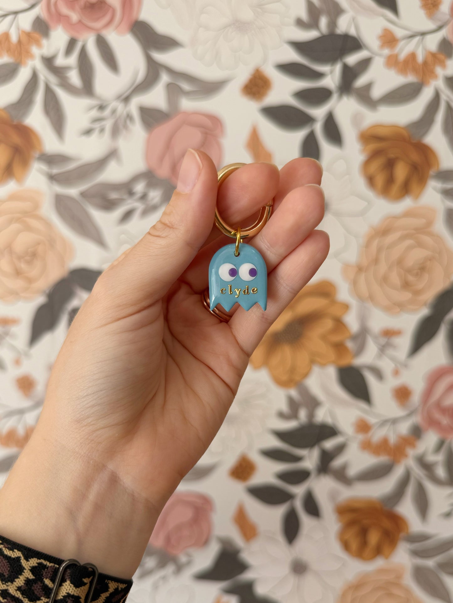 Pac-Man Ghost Pet Tag