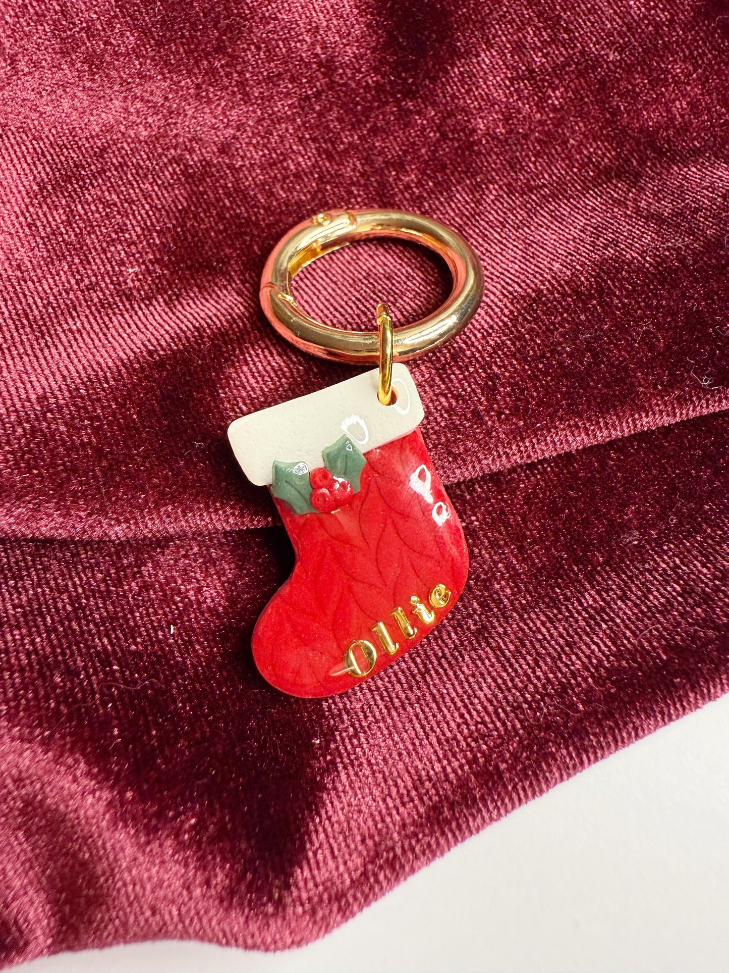 Stocking Pet Tag