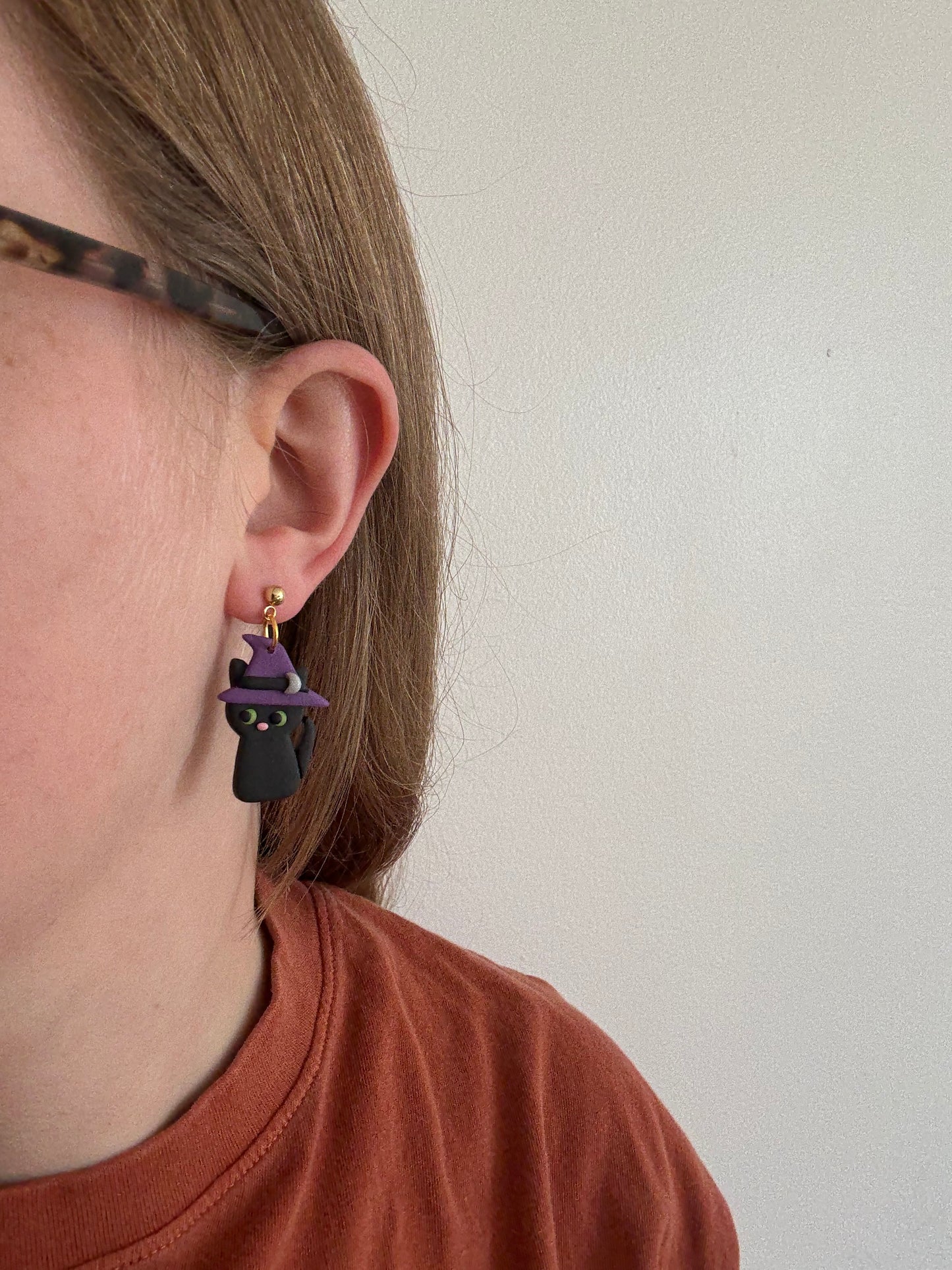 Witchy Kitten Dangles