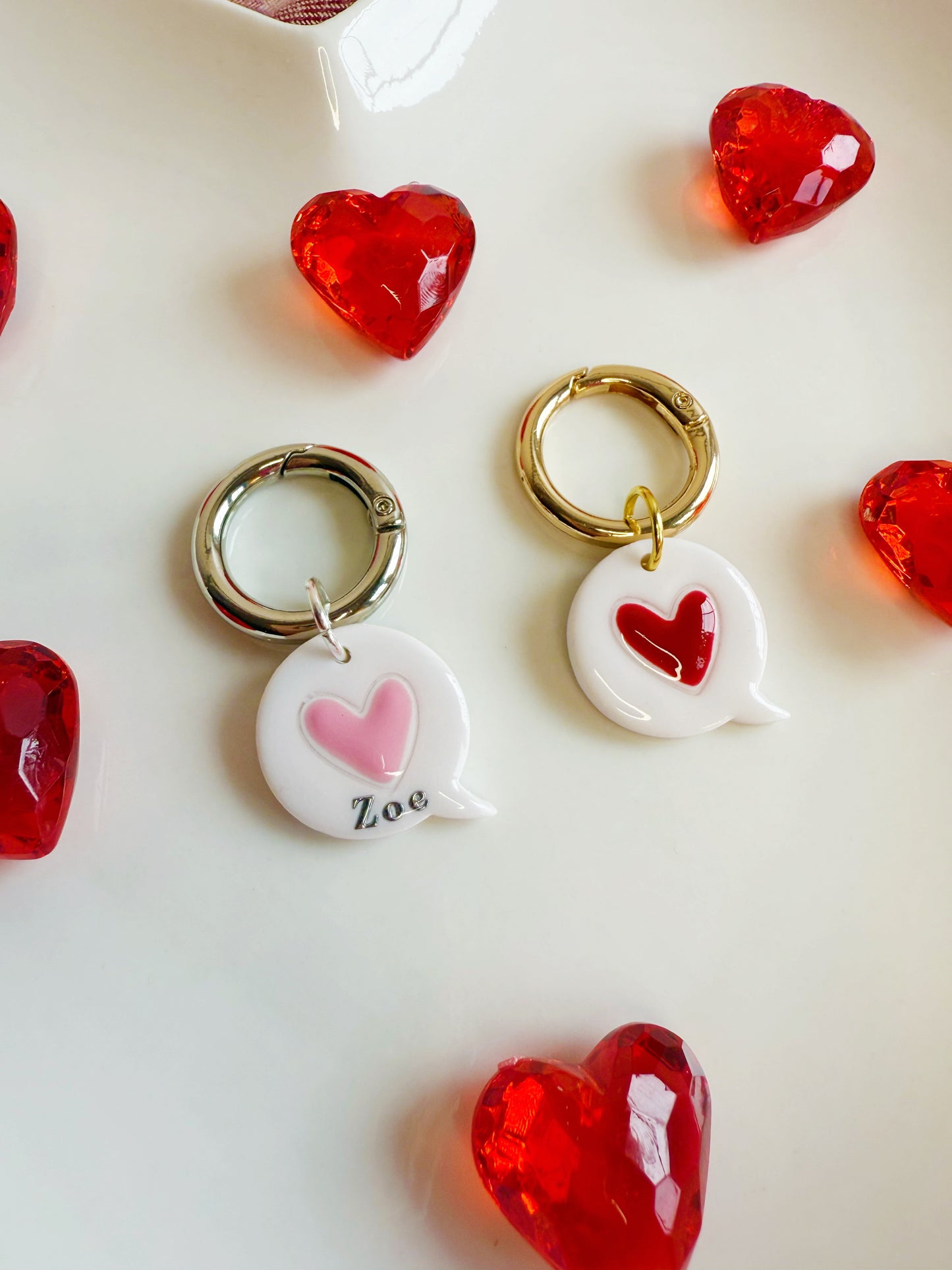 Heart Speech Bubble Pet Tag
