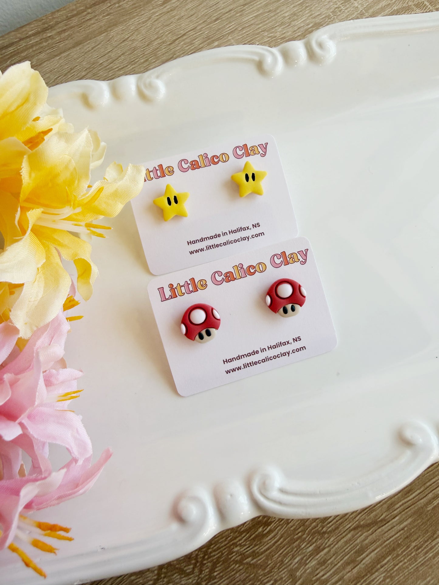 Mushroom and Star Studs