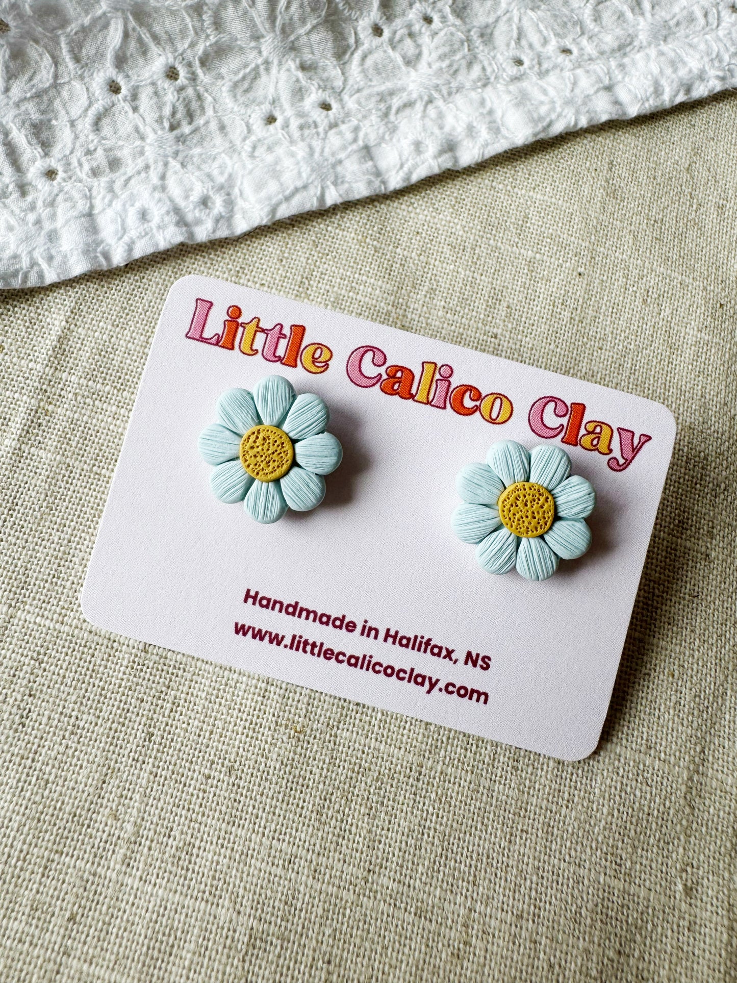 Textured Flower Studs