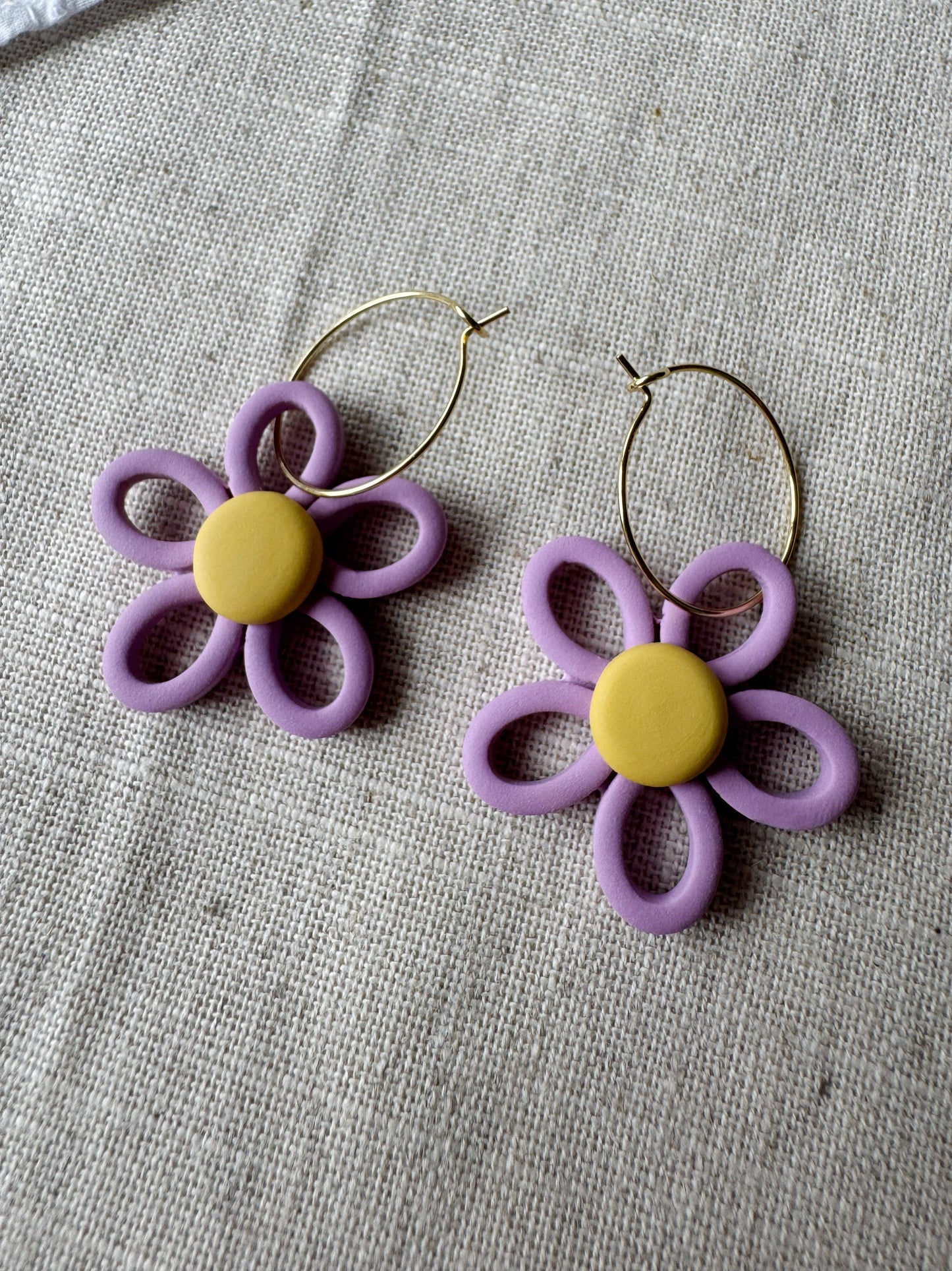 Doodle Daisy Hoops