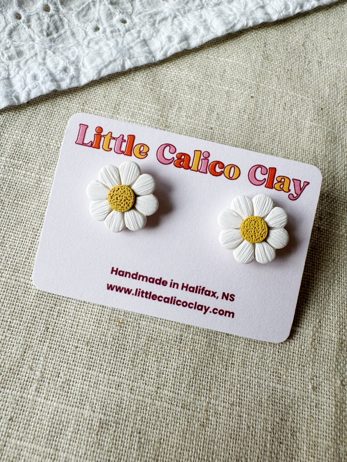 Textured Flower Studs