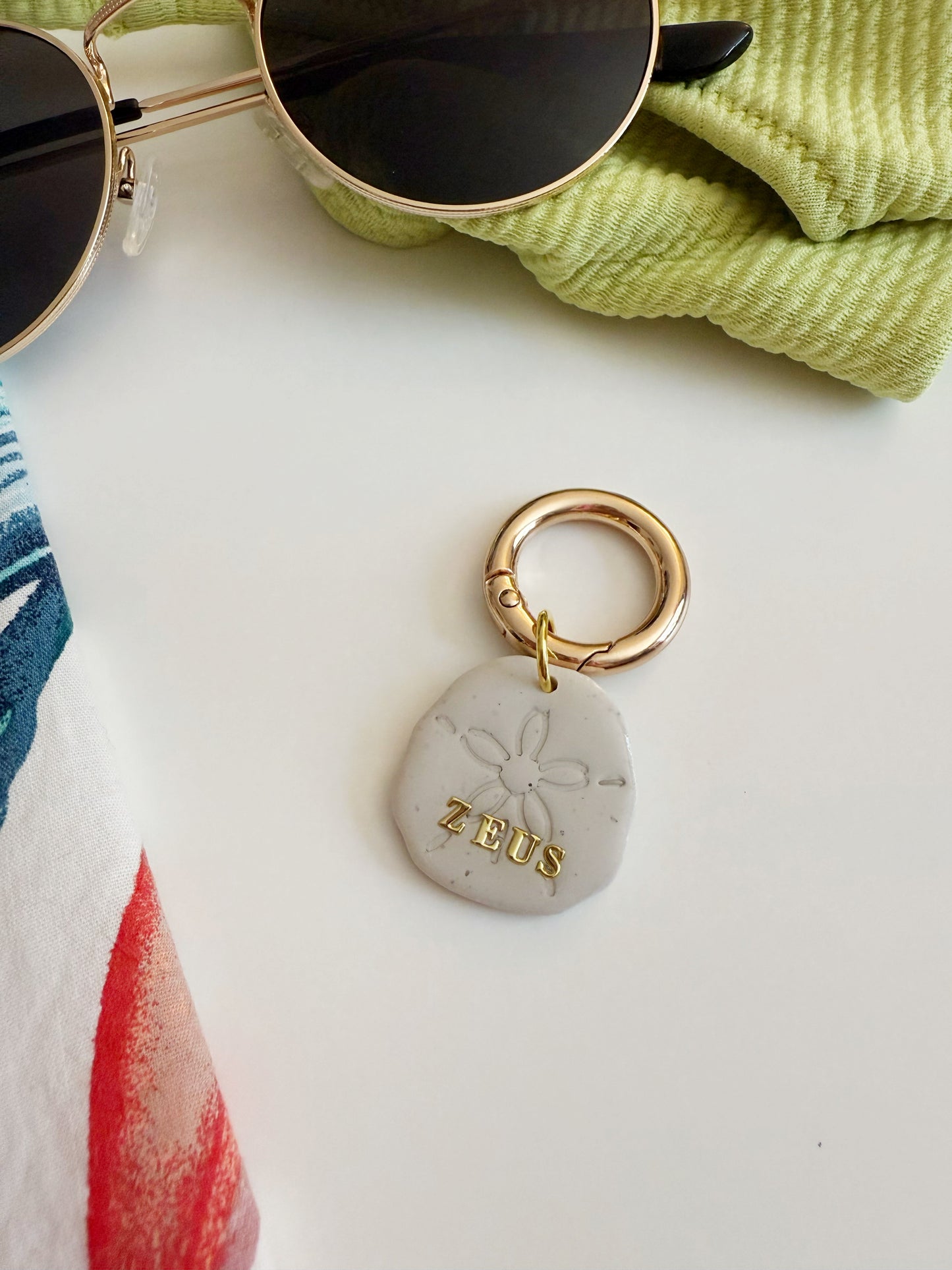 Sand Dollar Pet Tag