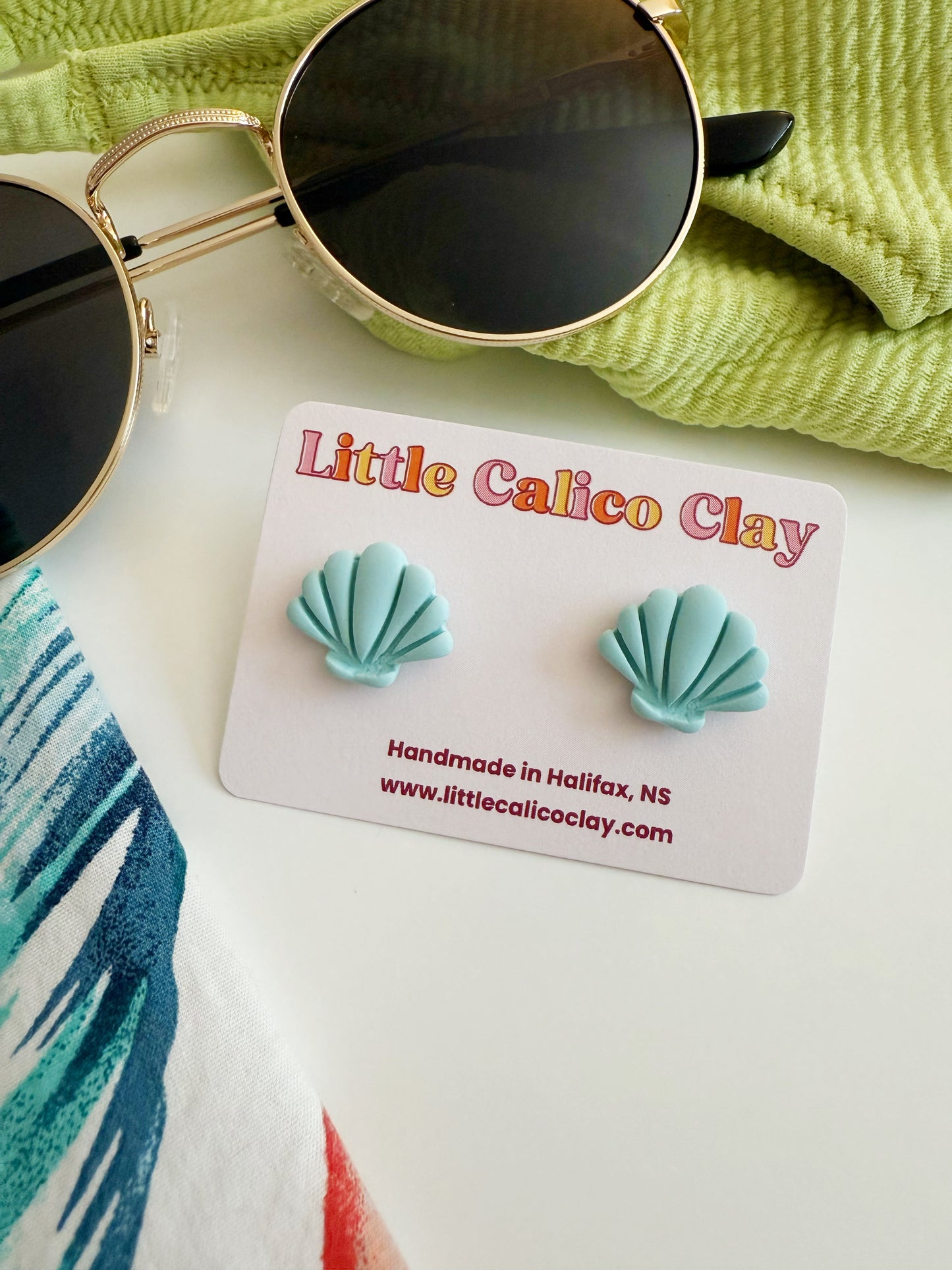 Seashell Studs