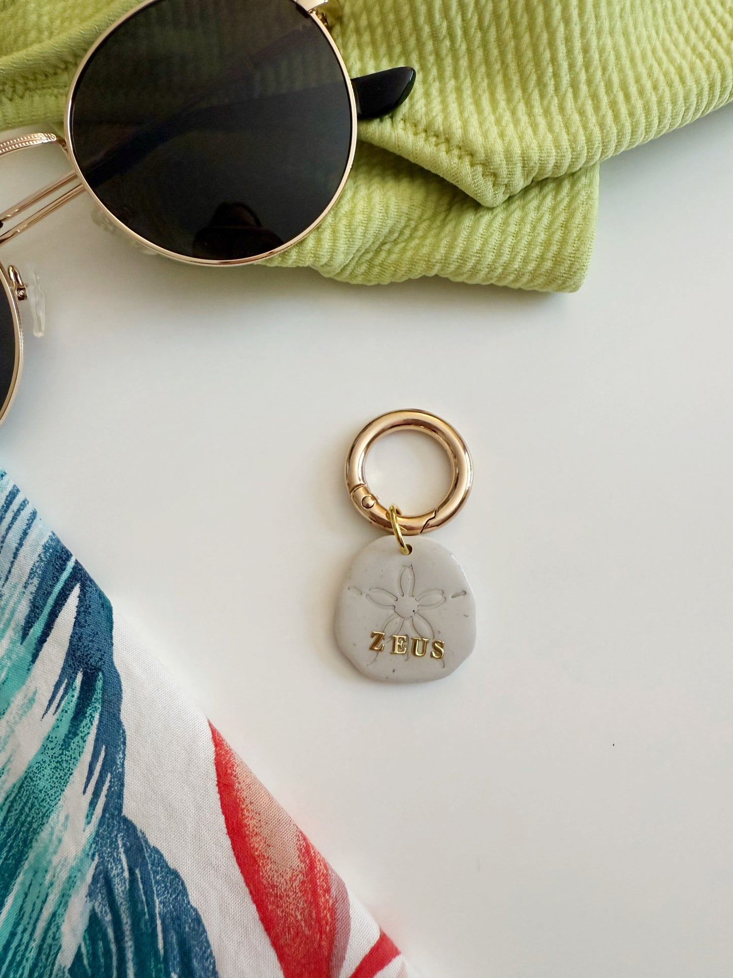 Sand Dollar Pet Tag