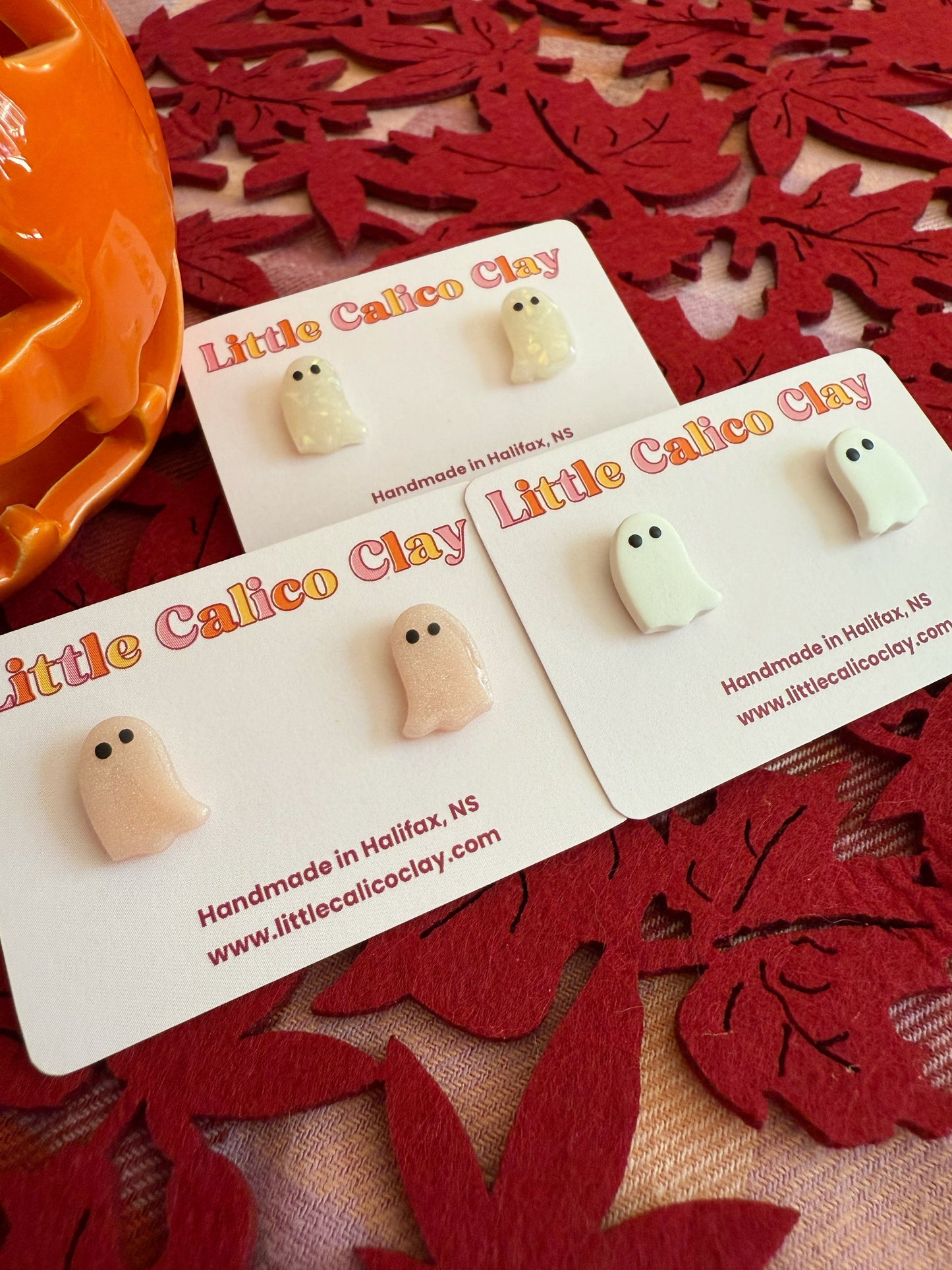 Mirrored Ghost Studs