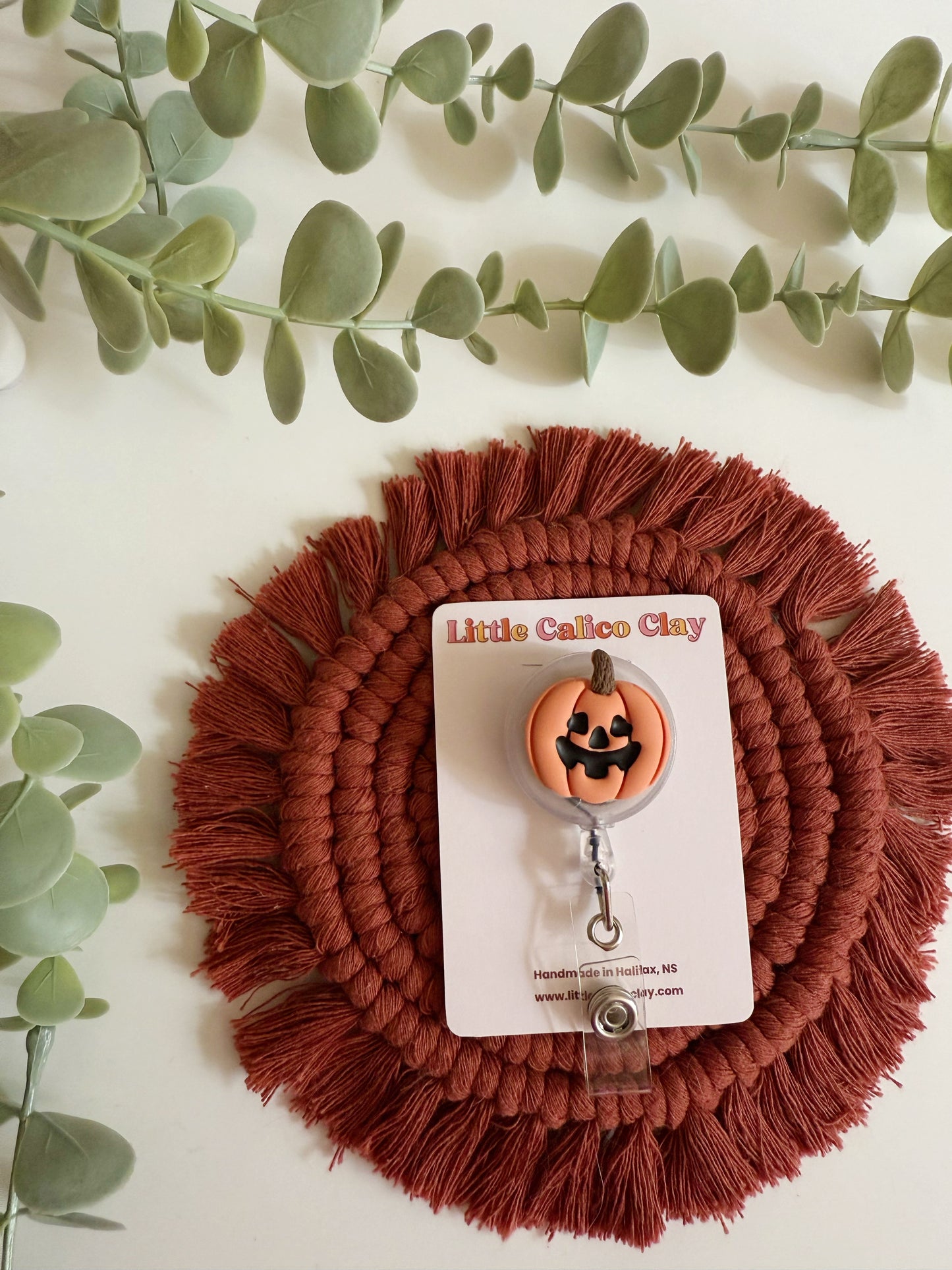 Jack-O-Lantern Badge Reel