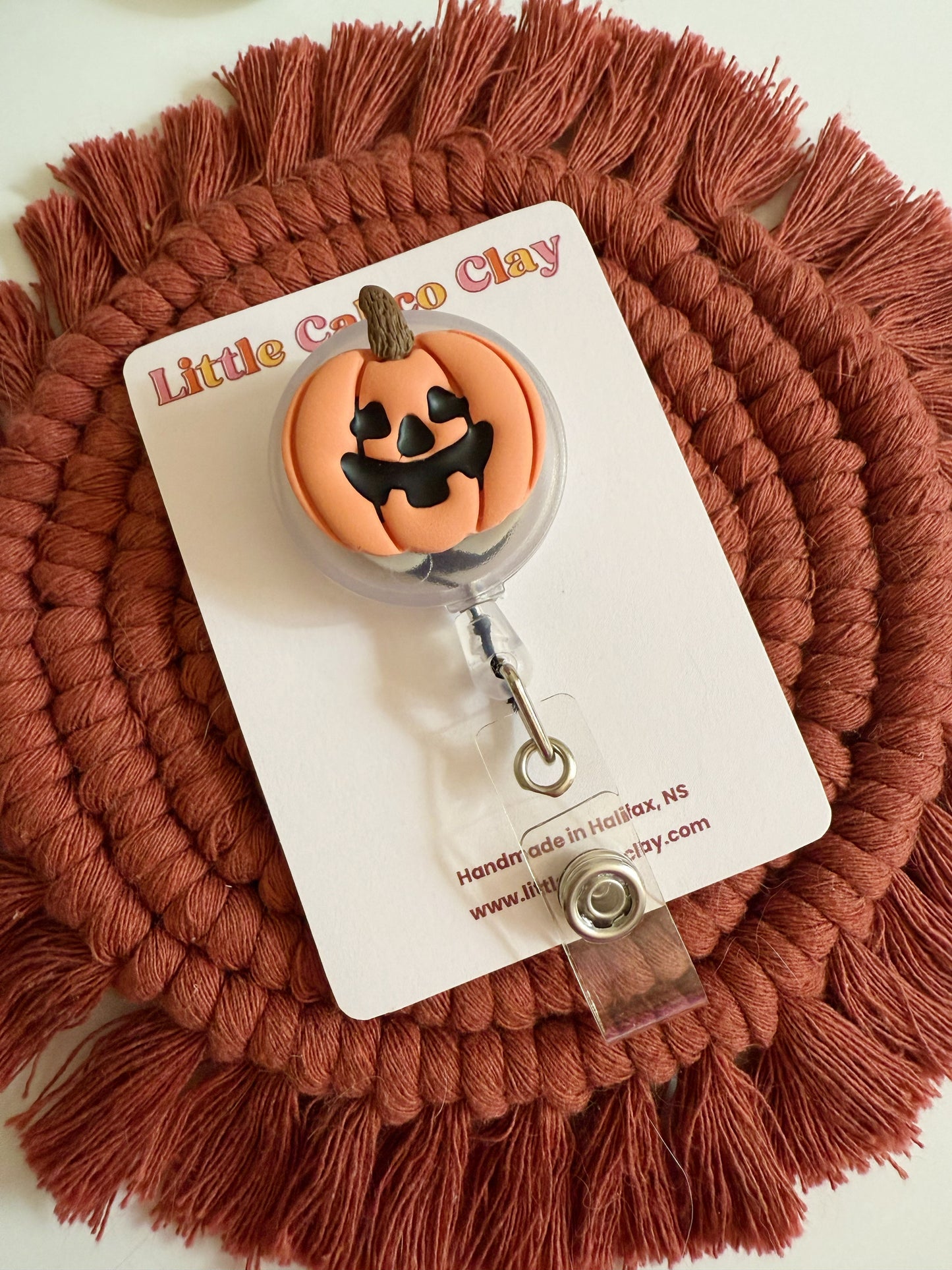Jack-O-Lantern Badge Reel