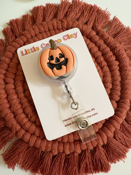 Jack-O-Lantern Badge Reel