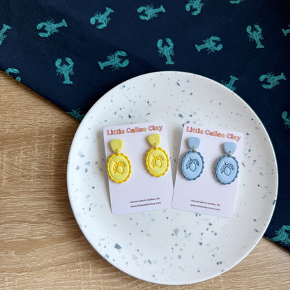Monochrome Lemon Dangles