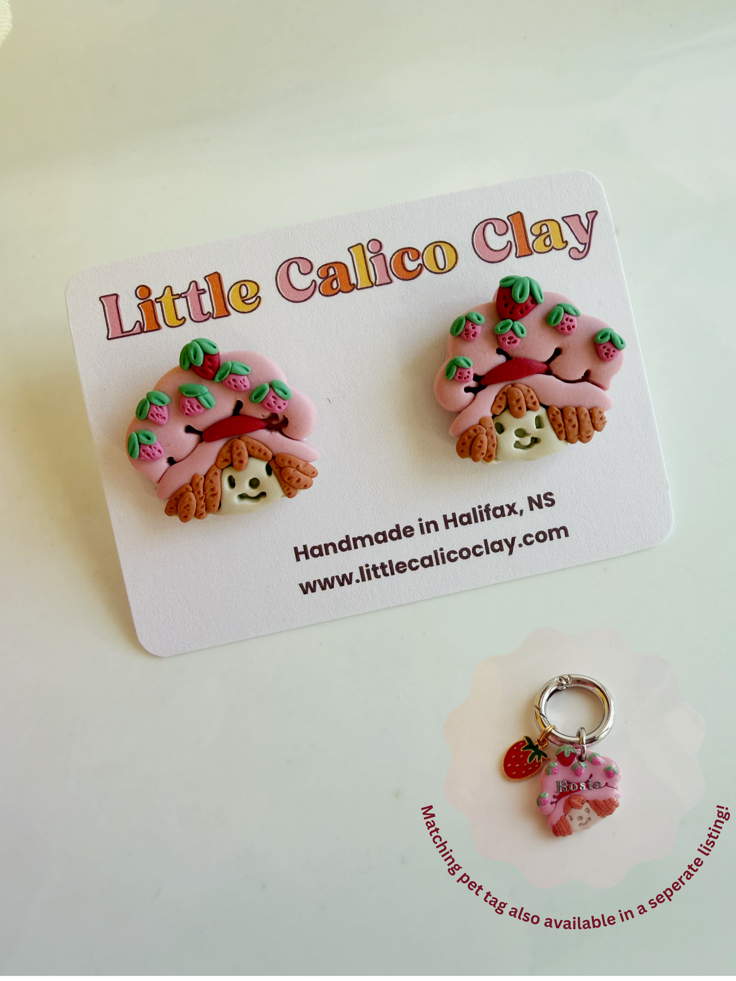 Strawberry Shortcake Studs