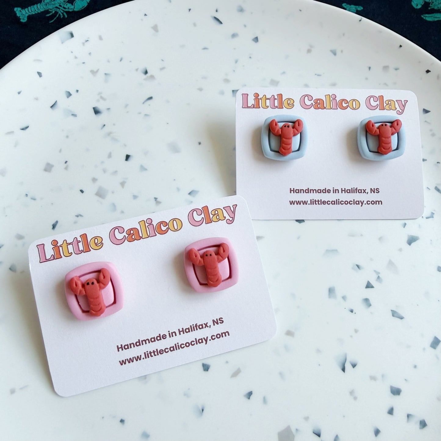 Lobster Bordered Studs