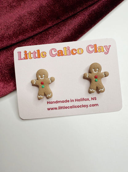 Gingerbread Man Studs