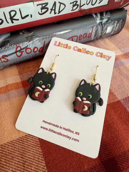 Bookish Kitten Dangles