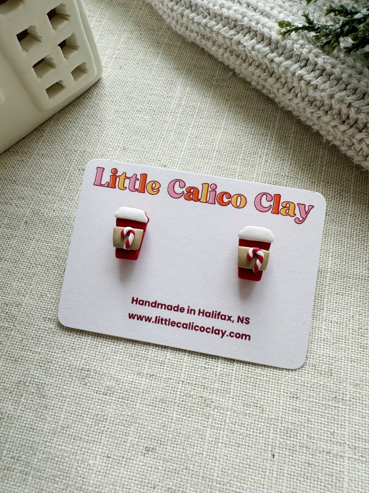 Peppermint Mocha Studs