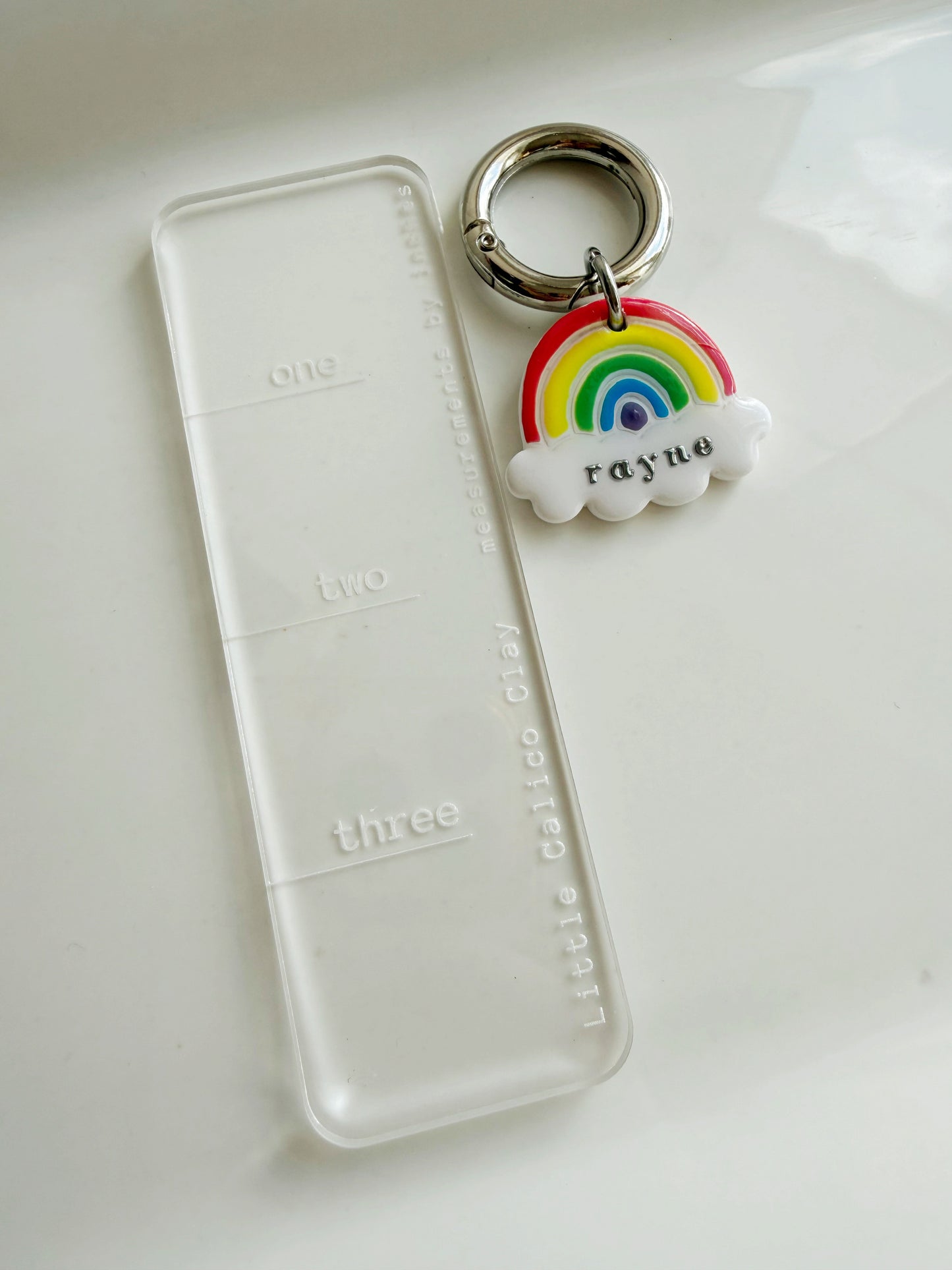 Rainbow + Cloud Pet Tag
