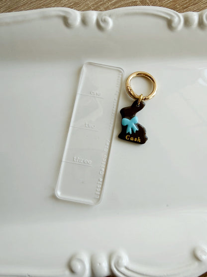 Chocolate Bunny Pet Tag