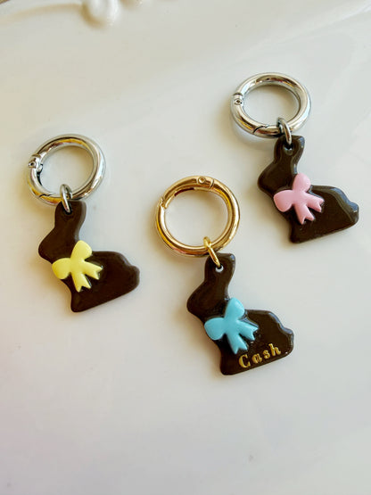 Chocolate Bunny Pet Tag