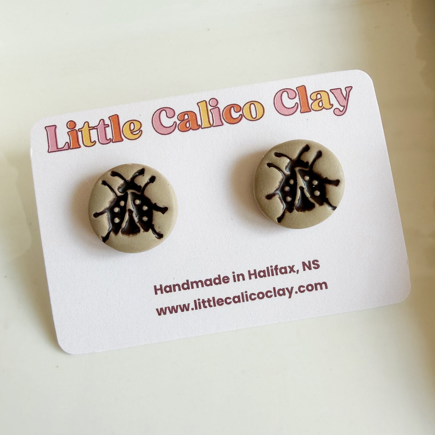 Stamped Bug Studs