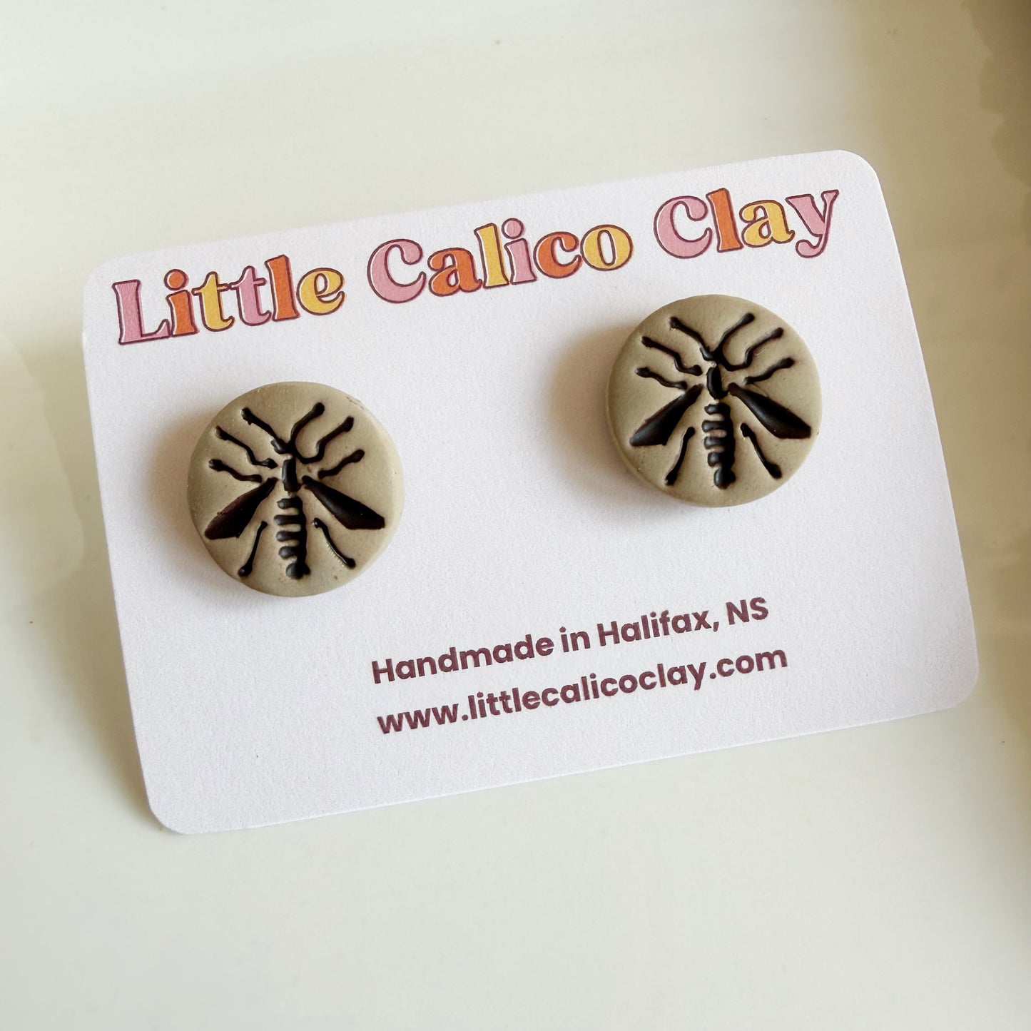Stamped Bug Studs