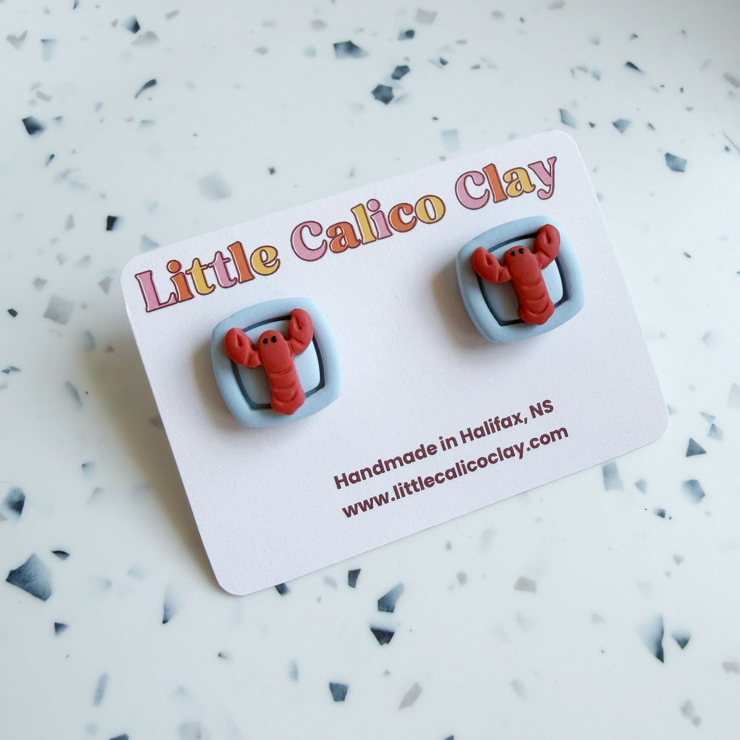 Lobster Bordered Studs