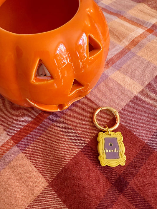Yellow Frame Pet Tag