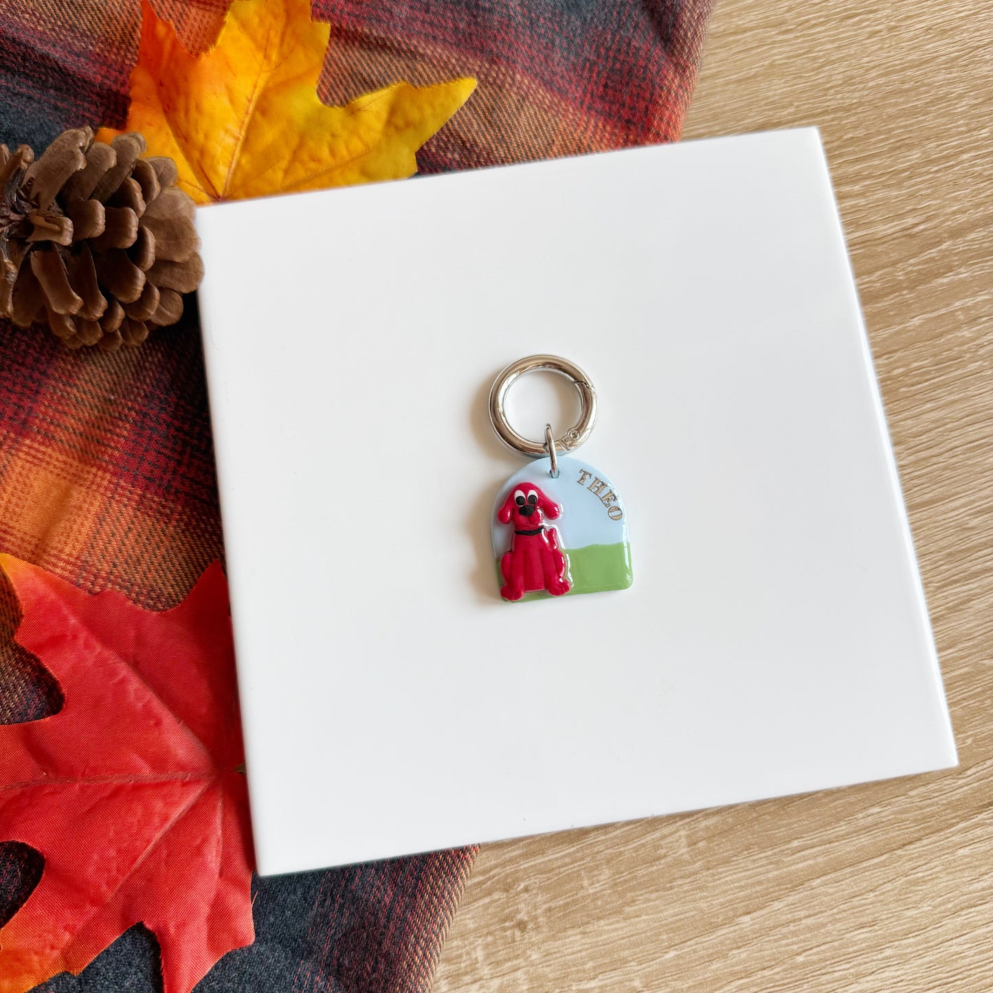 Red Dog Pet Tag