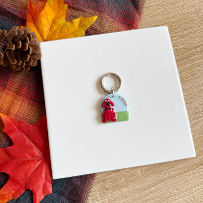 Red Dog Pet Tag