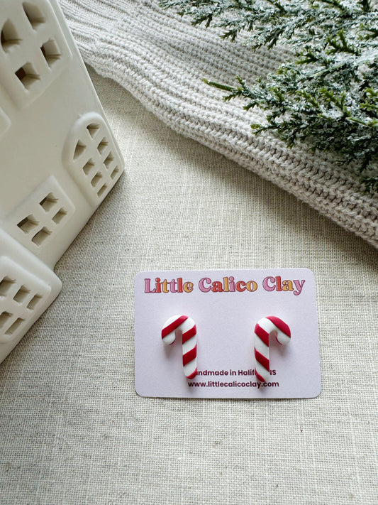 Candy Cane Studs