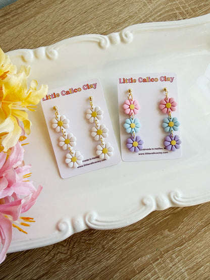 Triple Daisy Dangles