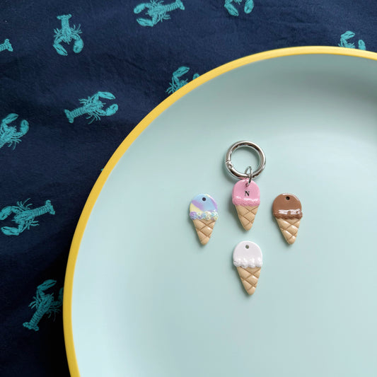 Ice Cream Cone Pet Tag