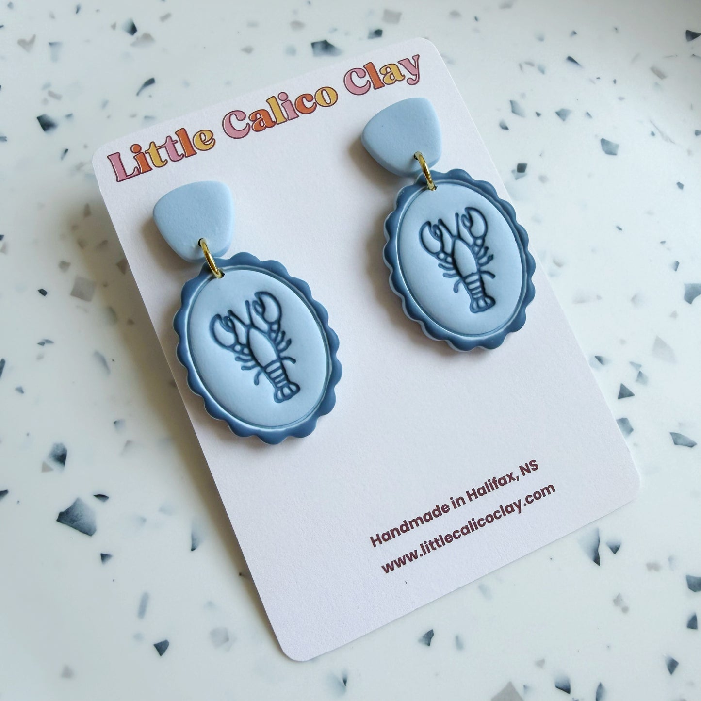 Monochrome Lobster Dangles