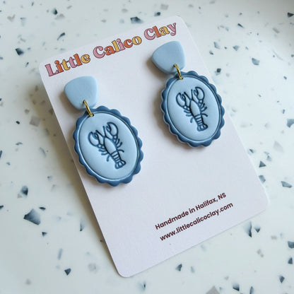 Monochrome Lobster Dangles