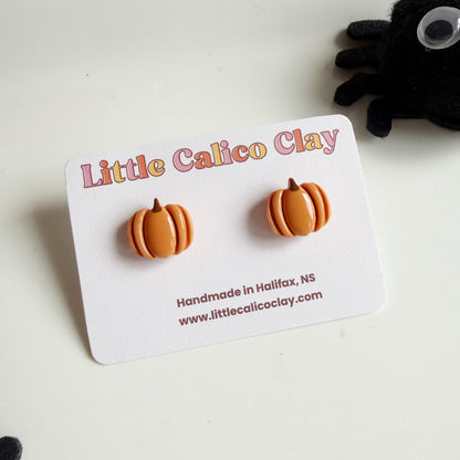 Shiny Pumpkin Studs