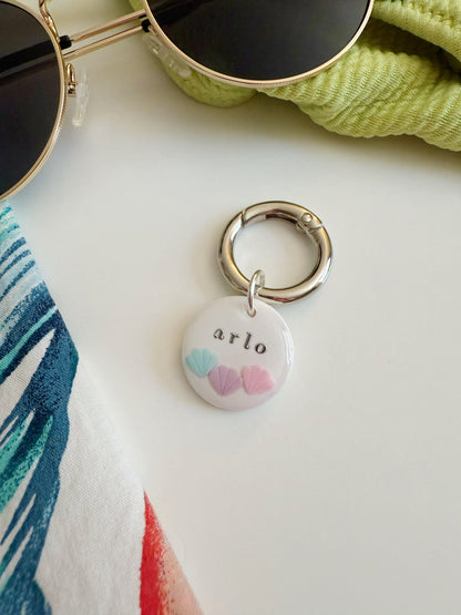 Triple Seashell Pet Tag