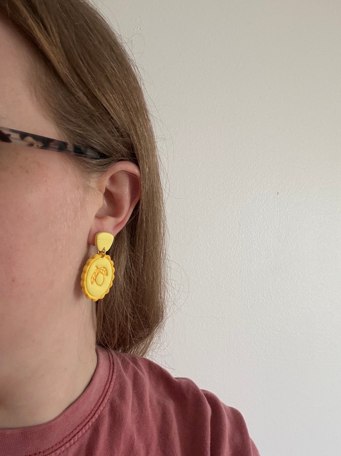 Monochrome Lemon Dangles