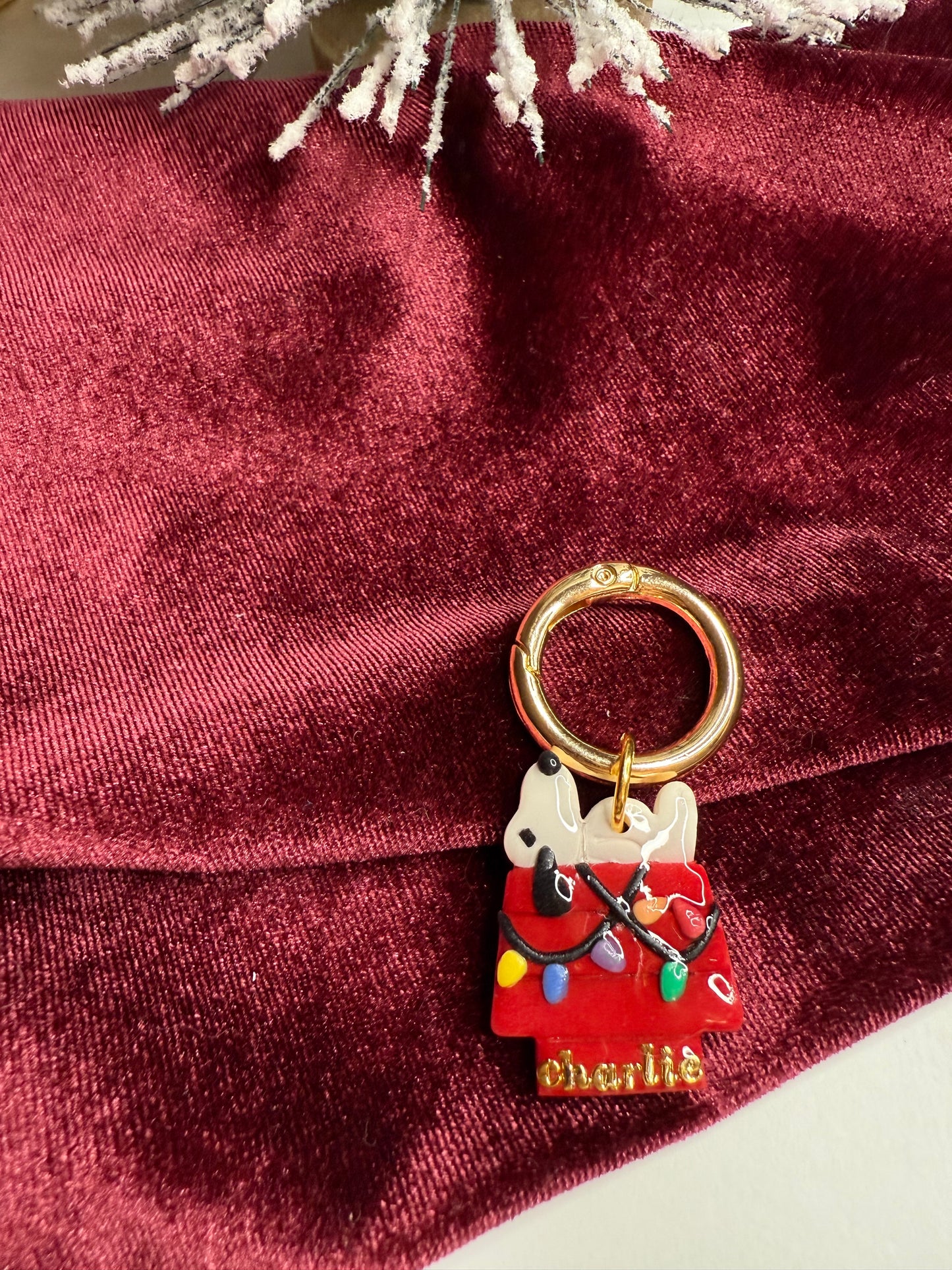 Christmas Beagle Pet Tag