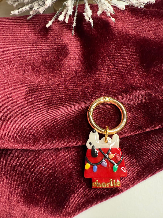 Christmas Beagle Pet Tag