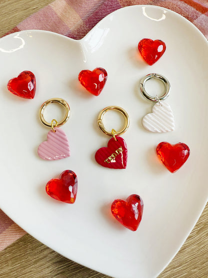 Corded Heart Pet Tag