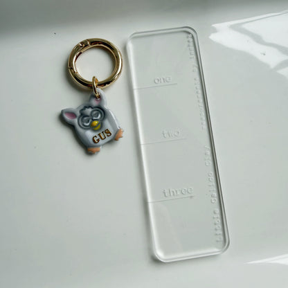 Furry Robot Pet Tag