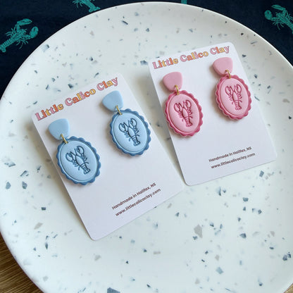 Monochrome Lobster Dangles
