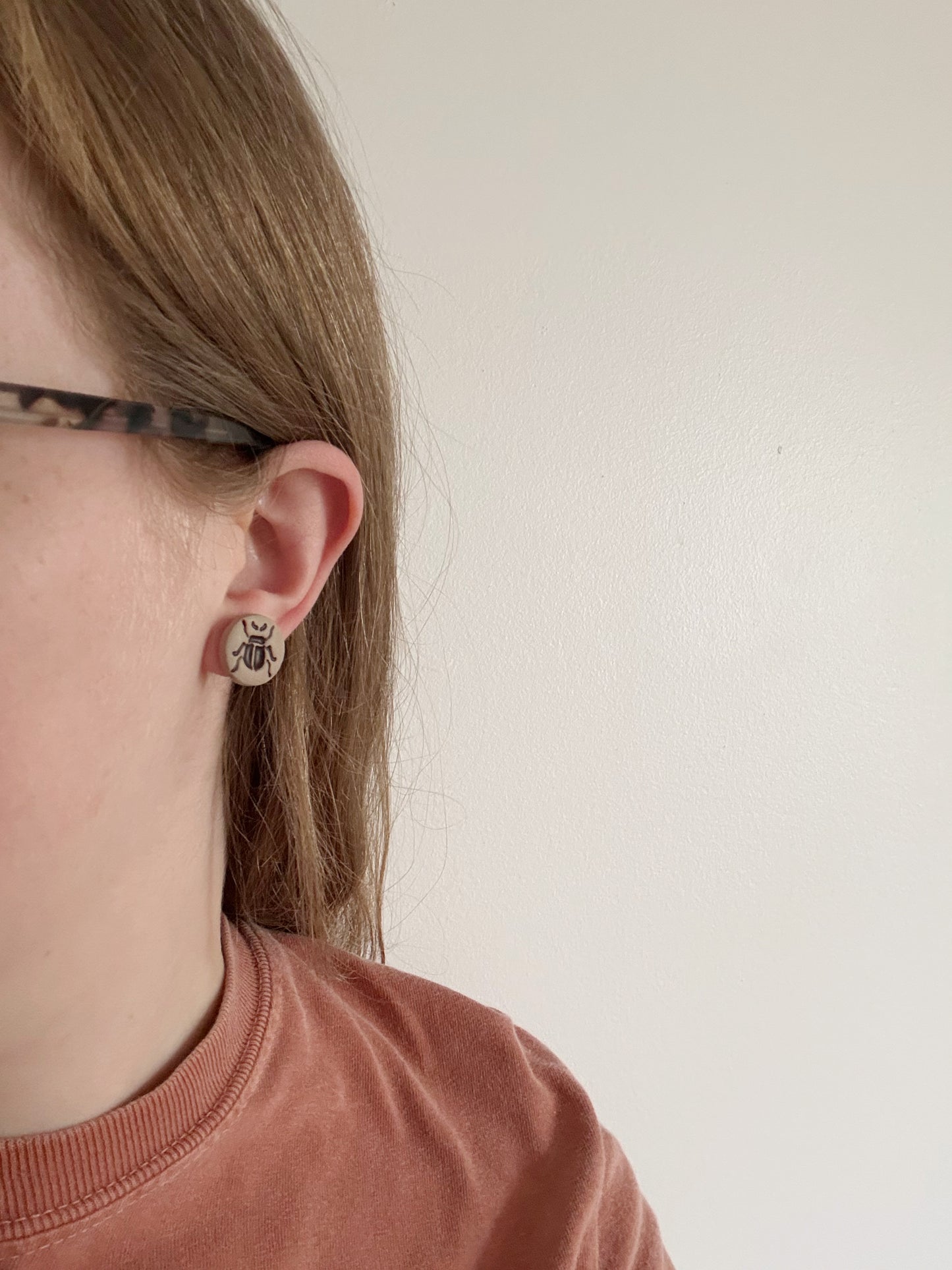 Stamped Bug Studs