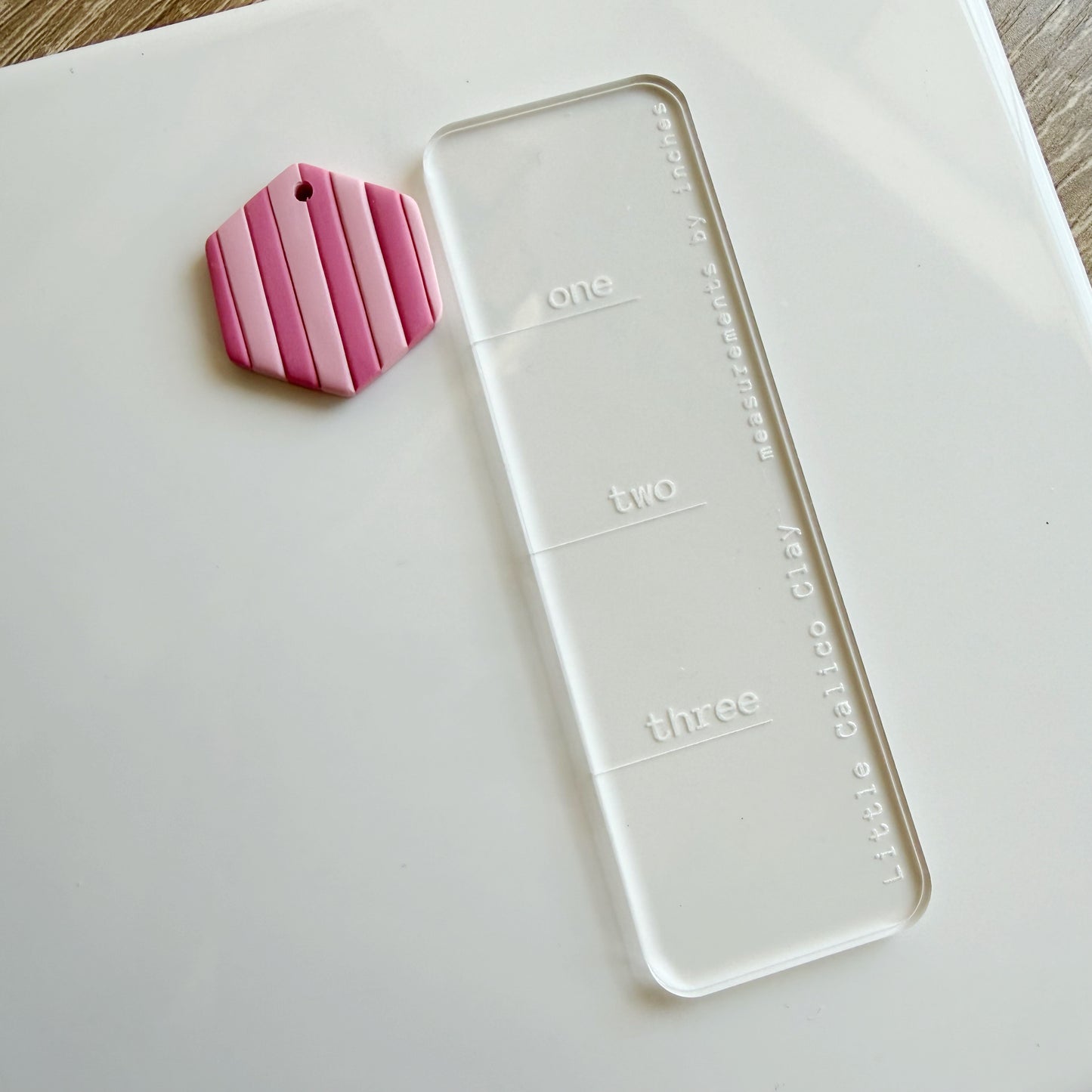 Striped Hexagon Pet Tag