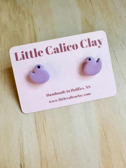 Marshmallow Chick Studs